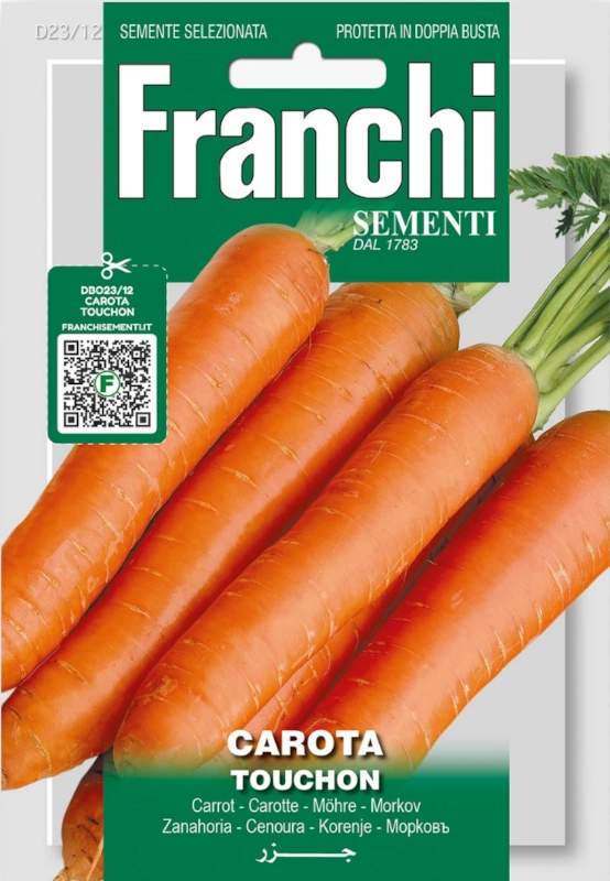 Marchew Touchon odmiana typu Nantes nasiona FRANCHI sklep rajogrodnika